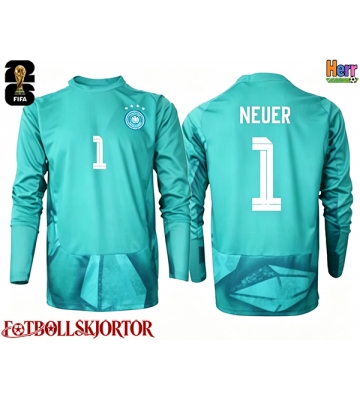 Tyskland Manuel Neuer #1 Målvakt Hemmatröja VM 2026 Långärmad